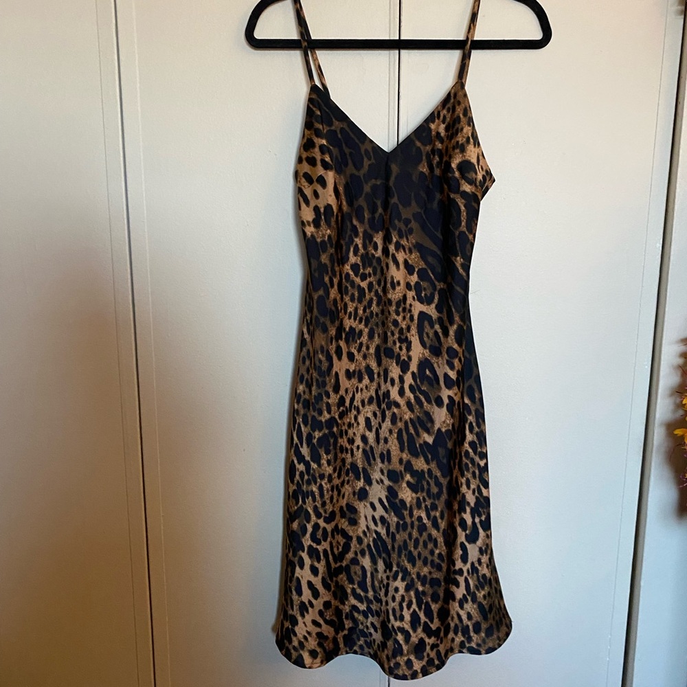 Victoria's Secret Leopard Print Midi Dress